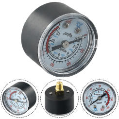 Air Compressor Pneumatic Hydraulic Fluid Pressure Gauge 0-12Bar / 0-180PSI Metal+plastic Power Tool Parts