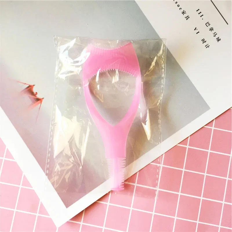 Description Picture 6 of item3 In 1 Makeup Mascara Shield Guard Curler Applicator Comb Guide Card Makeup Tool Beauty Cosmetic Tool 3 Colors Eyelash Tools