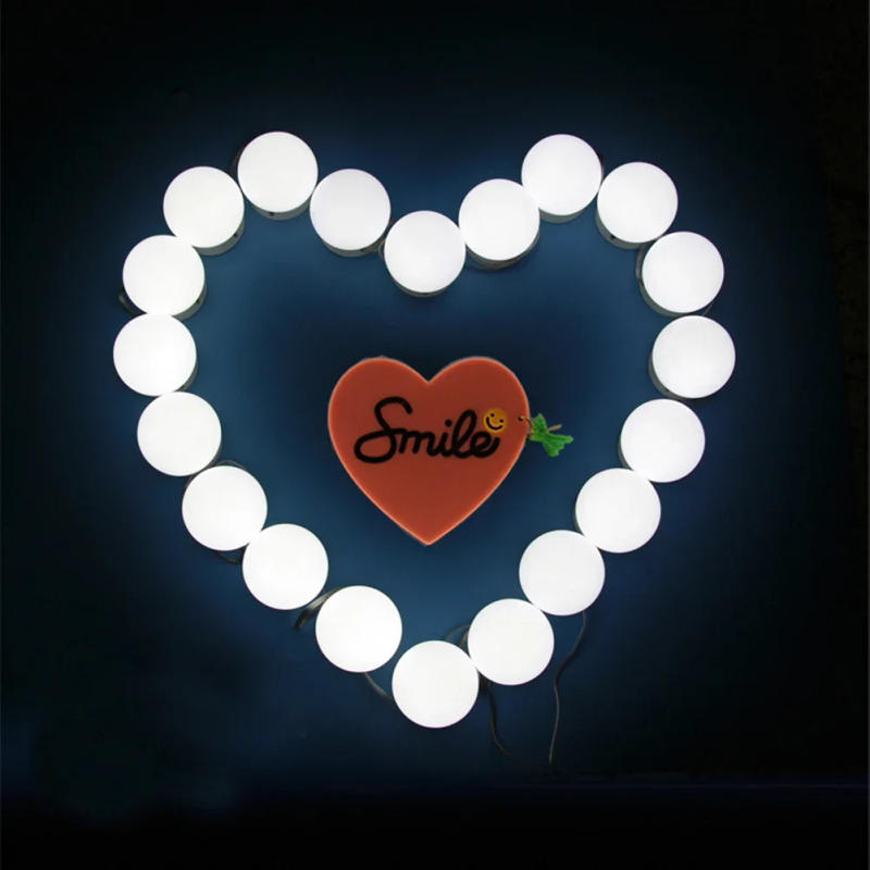 Description Picture 6 of item12 Detachable Bulbs LED Professional Makeup Mirror Light USB Cosmetic Mirror with Light Dressing Table Vanity Mirror Lights