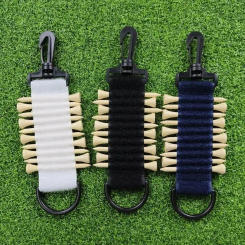 Golfing Tees Organizers With Keychain Hook Adhesive Golfing Tees Holder