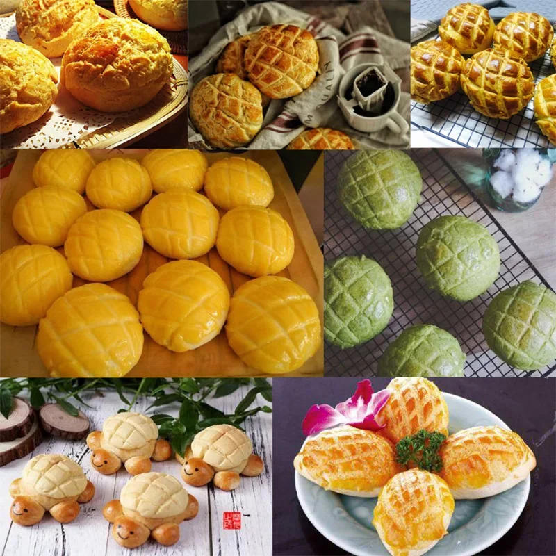 Description Picture 4 of itemBread Pineapple Shaped Mold Pastry Cutter Dough Cookie Press Cake Biscuit Stamp Moulds Kitchen Baking Tools1PC
