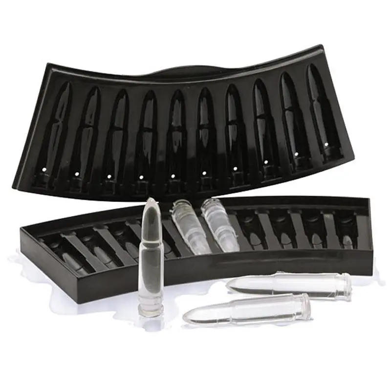 Description Picture 5 of itemHome Gun Bullet Skull Ice Cube Maker DIY Bullet Ice Cube Tray Chocolate Mold Bar Accessories Whiskey Wine Ice Cream Tool New