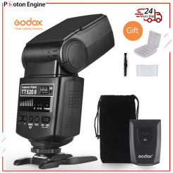 Godox TT520 II Flash TT520II with Build-in 433MHz Wireless Signal + Transmitter Kit for Canon Nikon Pentax Olympus DSLR Cameras