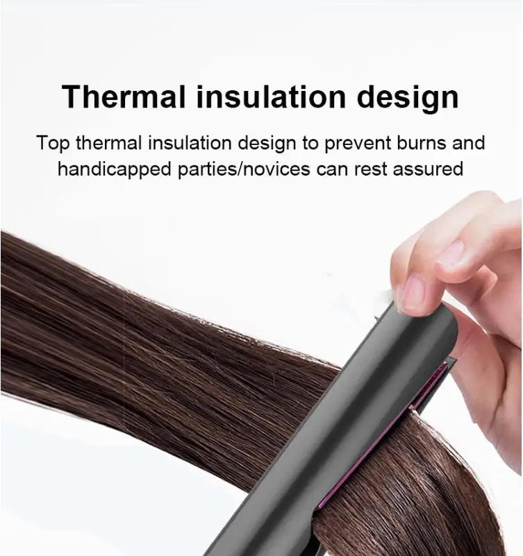 Description Picture 4 of itemHair Straightener Curler Digital Twisted Iron Automatic Professional 2 in 1 Straight Hair+curl Hair Electric Ceramic Coating LCD