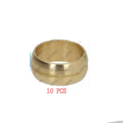 SIT 0.957.004 PACK OF 10 x 10mm BRASS OLIVE FOR PIPE ø 10 mm
