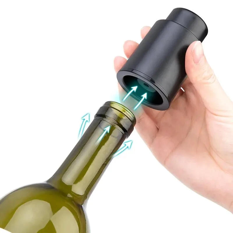 Description Picture 4 of itemVacuum Pump Wine Saver Cap Stopper Date Scale Record Retain Preserver For Wine Bottles Corkscrew Kitchen Automatic Keep Fresh