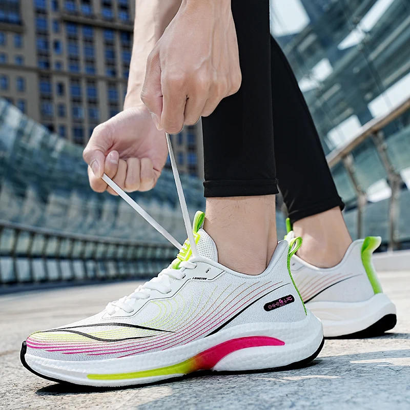 Description Picture 3 of itemSENTA Ultralight Running Shoes Men Mesh Breathalbe Athletic Jogging SportS Shoes New Cushioning Ultralight Training Sneakers Men