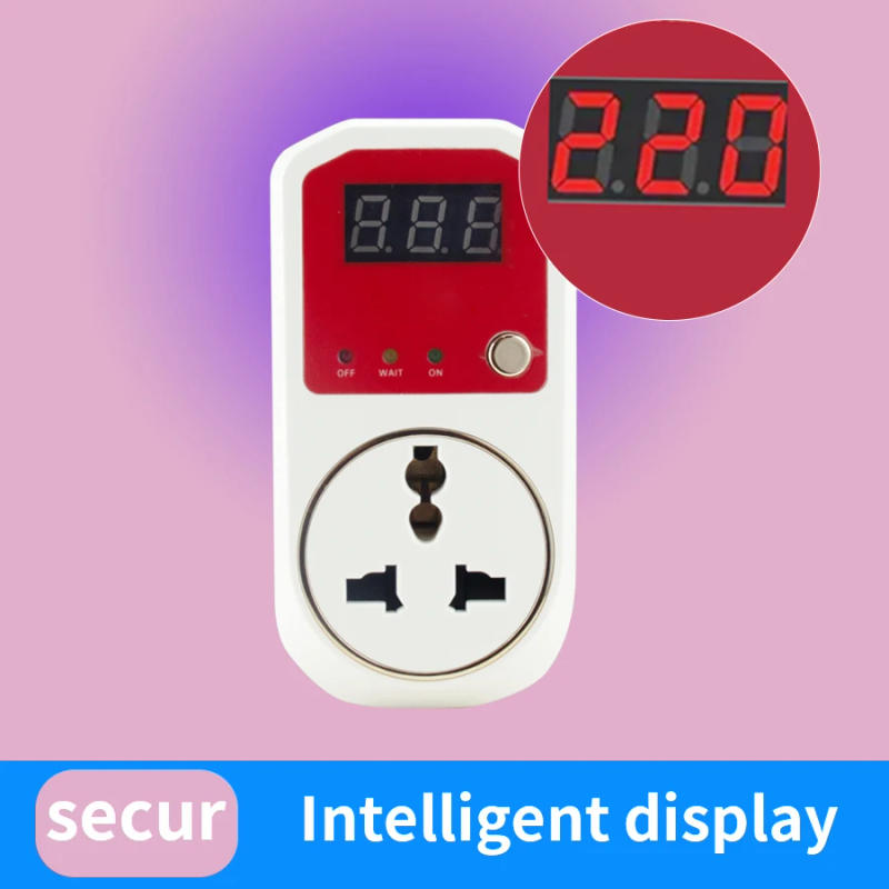 Description Picture 5 of itemAutomatic voltage protector socket AC100-240V 13A power surge protector UK Plug socket voltage safe refrigerator protection 220V