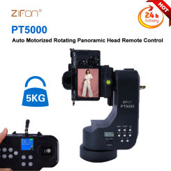 ZIFON PT5000 Remote Pan Tilt Head Auto Motorized Panoramic with Horizontal and vertical shooting Electric Stabilizer Tripod Head
