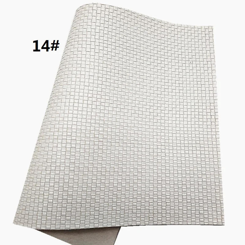 Description Picture 5 of itemMetallic Weave Embossed Synthetic Leather Fabric Sheets Faux Leather For Bags Shoes Bows DIY Craft Sheets 21x29cm GM3239A