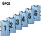 Sky blue 6pcs