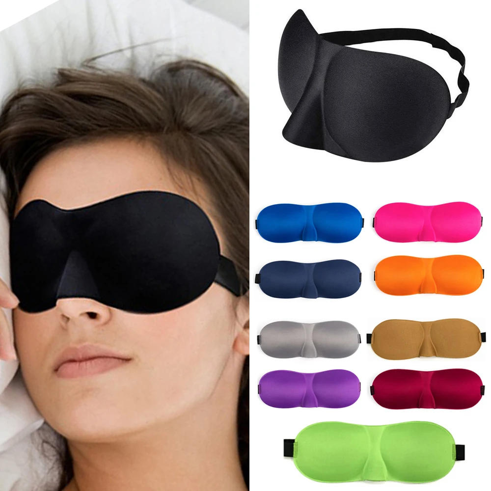 Description Picture 2 of item1Pcs 3D Sleep Mask Natural Sleeping Eye Mask Eyeshade Cover Shade Eye Patch Women Men Soft Portable Blindfold Travel Eyepatch