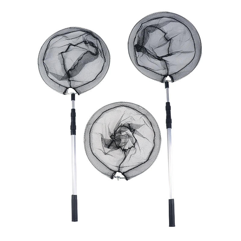 Description Picture 2 of item1.5M/1.7M Fishing Net Aluminum Alloy Telescopic Rubber Handle Fishing Net Foldable Sea Mesh Pole For Carp Fly Fishing