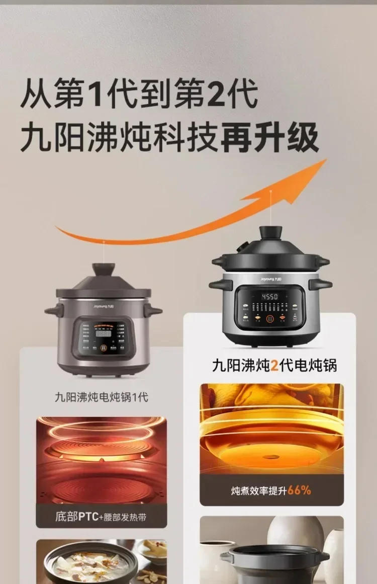 Description Picture 4 of item220V Joyoung Electric Stewpot Ceramic Fully Automatic Soup Maker Porridge Cooker Slow Cooker AO