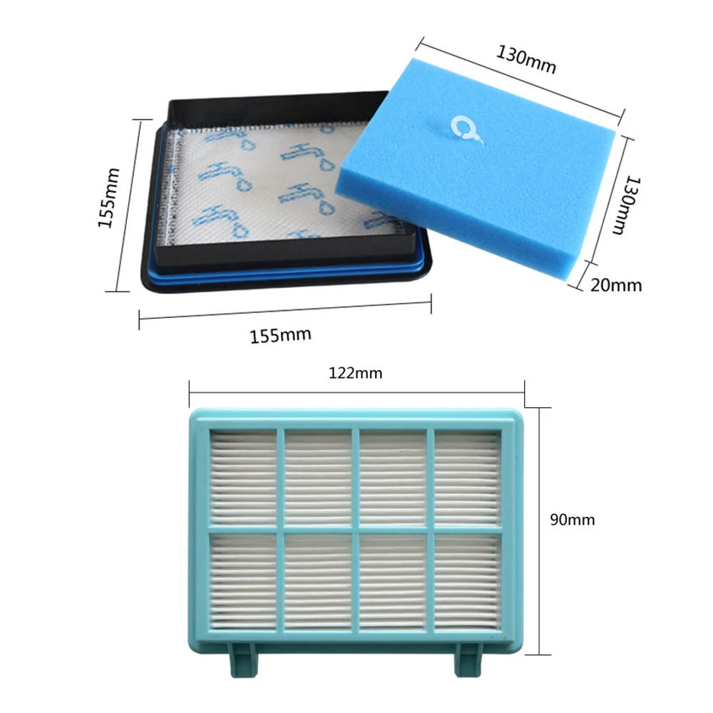 Description Picture 3 of itemWashable Motor Foam Filter  Replacements for Philips FC9331/09 FC9332/09 FC8010/01 Vacuum Cleaner Filter Cartridges Parts