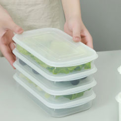 Kitchen Accessories Plastic Covered Fresh-keeping Box Food and Fruit Storage Sealed Freezer Kitchen Organizer