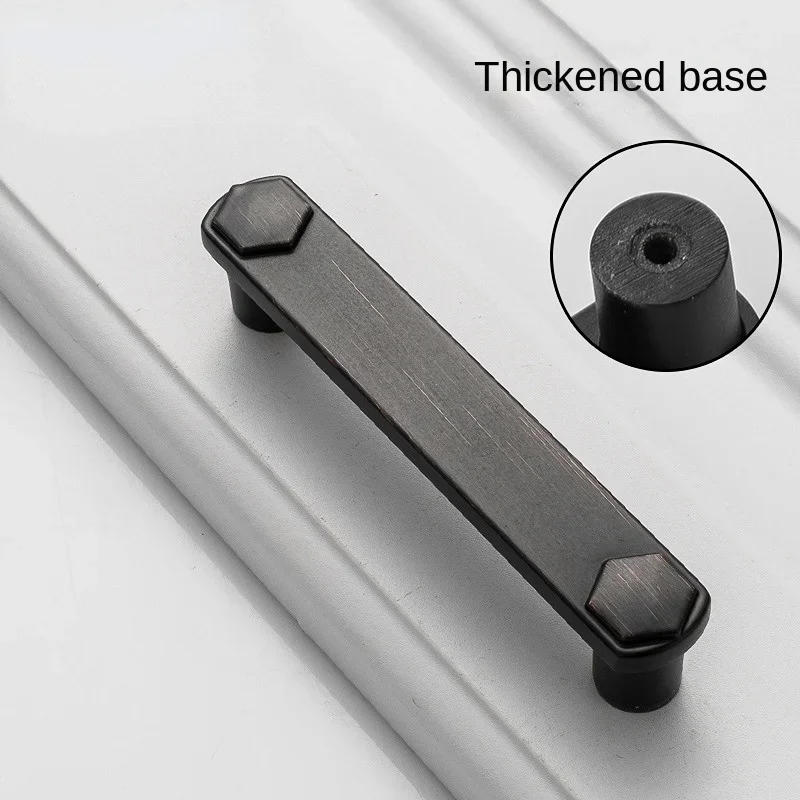 Description Picture 6 of itemBlack Bronze Handle American Antique Knobs Wardrobe Shoe Cabinet Door Handles Drawer Pulls Furniture Handles Hardware