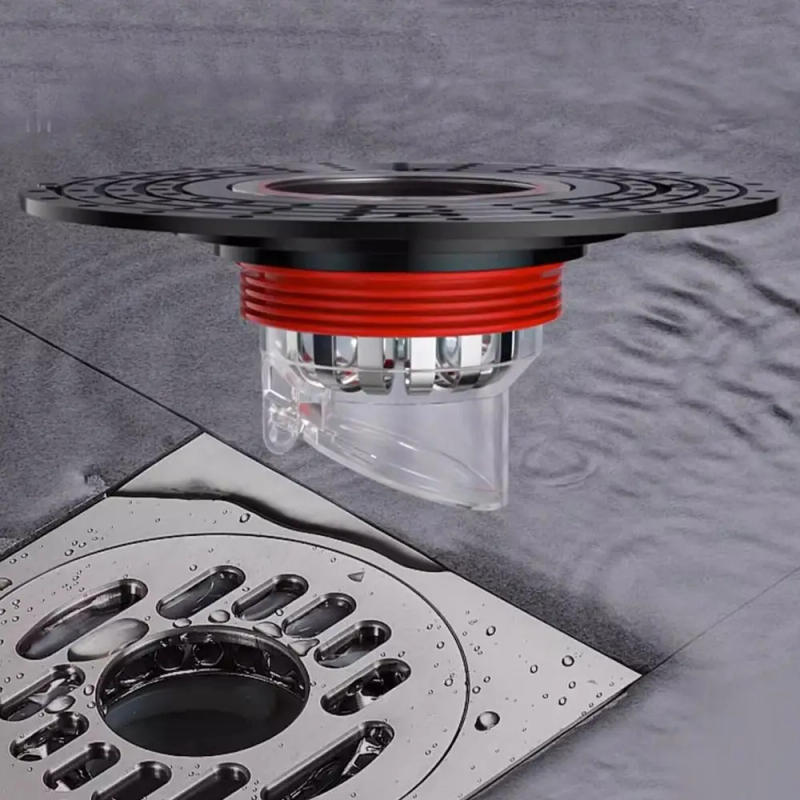 Description Picture 2 of itemWith Grid Grate Cover Shower Floor Drain Core Backflow Preventer Dectable Anti-odor Floor Drain Insect Proof Anti Blocking