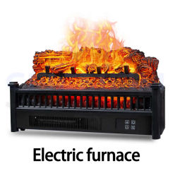 Electric Fireplace Simulation Flame Household Heater Wooden Heater Mobile Electric Fireplace Remote Control Overheating Protecti