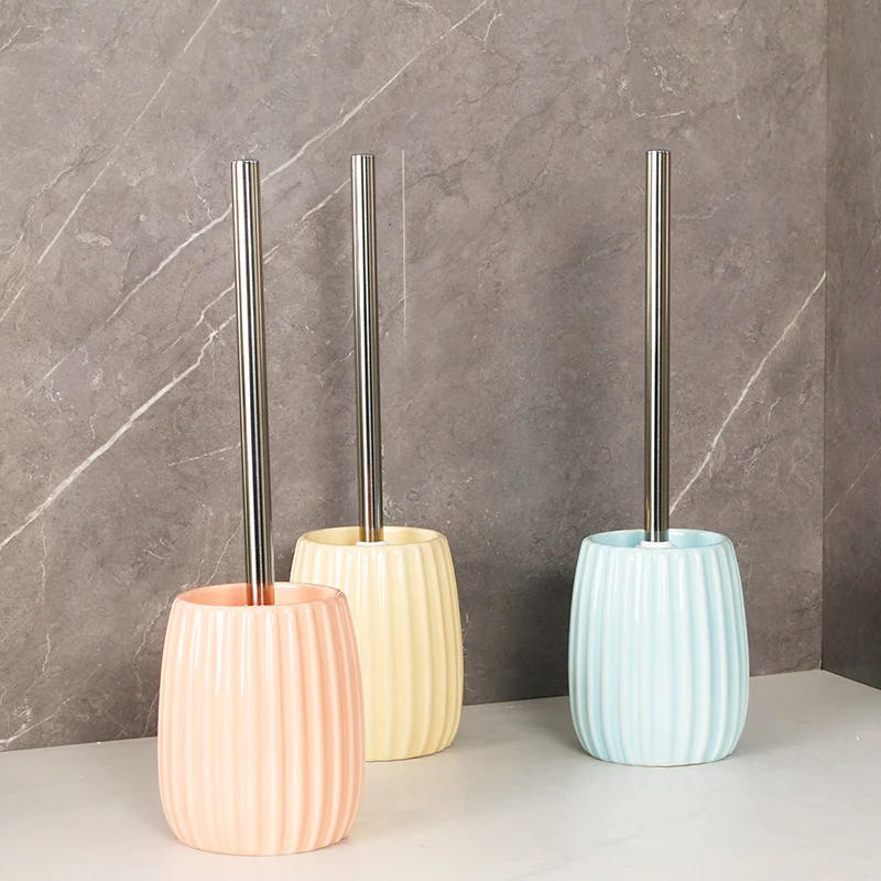 Description Picture 4 of itemCeramic Toilet Brush Set Toilet Accessories Home Decor Hotel Bathroom Utensils Household Cleaning Tools Ceramic Toilet Brush Cup