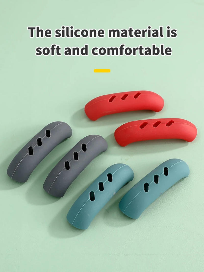 Description Picture 3 of item2PCS Silicone Pan Handle Anti-Ironing Sleeve Iron Pan Wok Ears Anti-Ironing Handle Sleeve Heat-Resistant