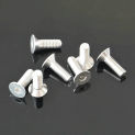 10Pcs M2 M2.5 M3 M4 M5 M6 M8 304 Stainless Steel Flat Head  Allen Bolts Hex Socket Set Screw for Model DIY Car Model Furniture