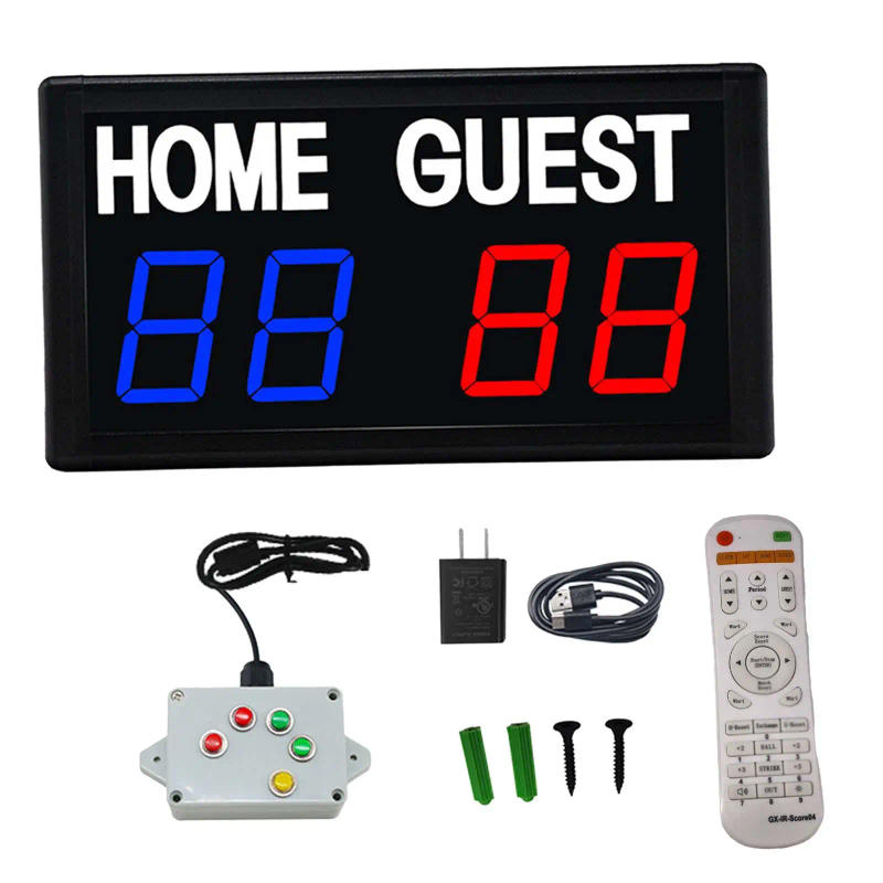 Description Picture 3 of itemElectronic Scoreboard Score Counter Digital Scoreboard Score Keeper LED Score Board for Badminton Tennis Indoor Home Volleyball