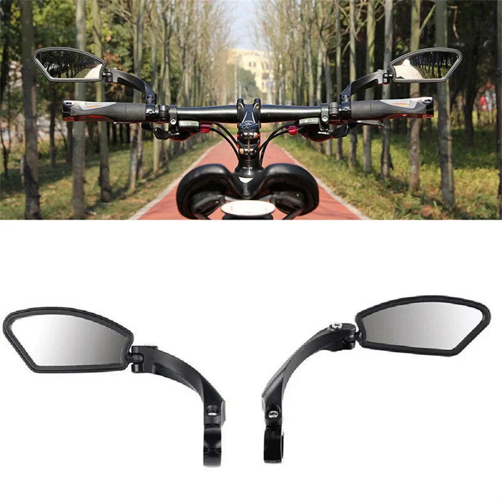 Description Picture 2 of itemBicycle Rear View Mirrors Adjustable Handlebar Left Right Mirror Bike Cycling Clear Wide Range Back Sight Rearview Reflector