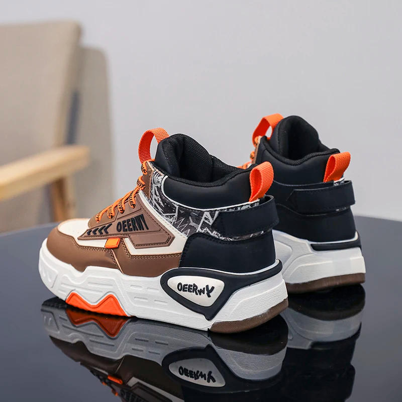 Description Picture 6 of itemChildren's Board Shoes Thick Soled Wear-resistant Casual Flat Shoes Neutral Breathable High Top Outdoor Sports Shoes for Kids