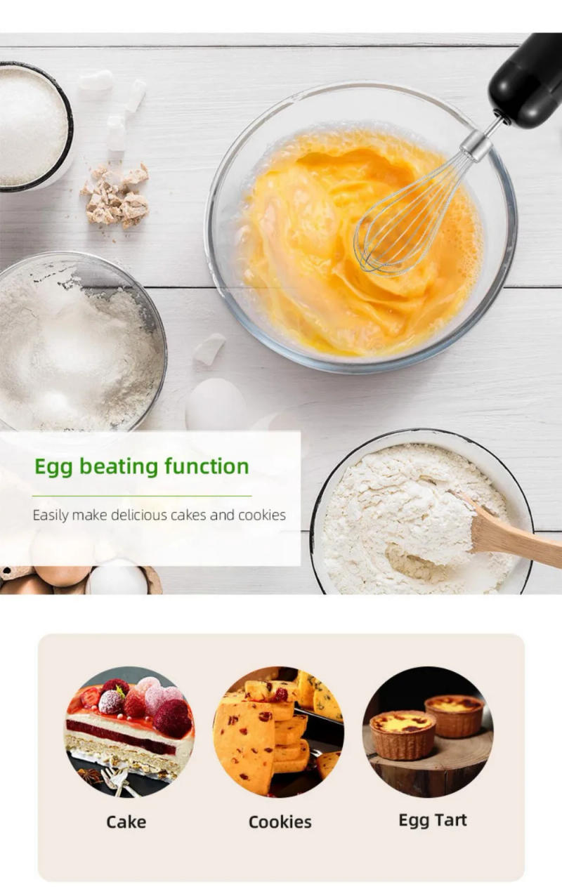 Description Picture 5 of item1000W Portable Handheld Electric Blender,4 In 1 Multi-Functional Household Kitchen Electric Mixer,Egg Beater,Food Processors