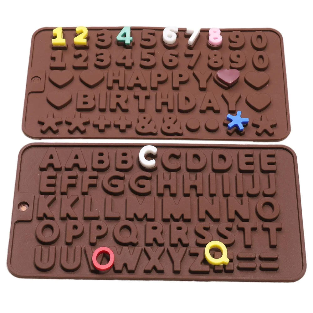 Description Picture 2 of itemSilica Gel Silicone Mold 26 Letters Chocolate Number Cake Decoration Candy Jelly Gummies Cookie Cutter Kitchen Tools Accessories