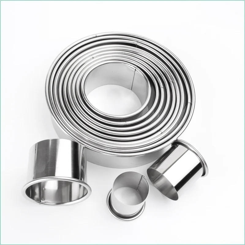 Description Picture 6 of item11pcs/Set Stainless Steel Round Cake Mold Baking Mousse Ring Kitchen Cutter DIY Cake Ring Tools Tools Pizza Cooking Cookie