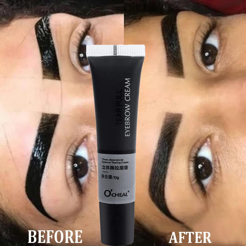 Description Picture 2 of itemLasting Tearing Eyebrow Gel Natural Tinting Tattoo Cream Colouring Waterproof Peel Off Eyebrow Enhancer Quick Drying Brow Makeup