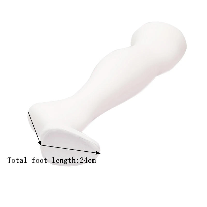 Description Picture 3 of item1 Silk Sock Leg Model Women's Medium Tube Sock Mold Plastic Stand Upright Leg Mold Stocking Feet Stocking Display