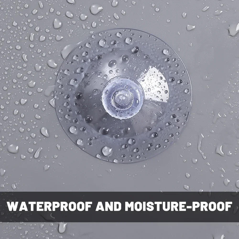 Description Picture 5 of item5/100pcs Mushroom Head Sucker PVC Fish Tank Transparent Glass Sucker Wall Perforated Clear Suction Cups Wedding Car Window Decor