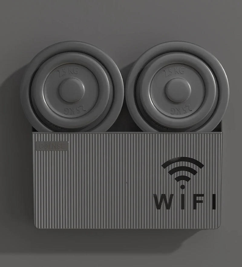 Description Picture 4 of itemWall Mounted Wireless WIFI Router Shelf ABS Plastic Storage Box Router Rack Cable Power Bracket Organizer Box for Living Room