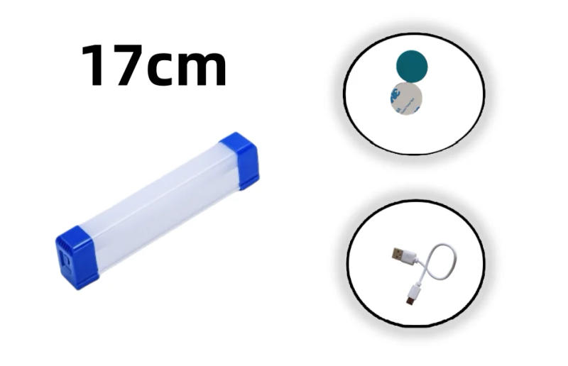 Description Picture 2 of itemLong LED Portable Tube Night Light Magnetic 17CM/32CM/52CM Usb Rechargeable Outdoor Lighting Camping Market Vehicle Hard Strip