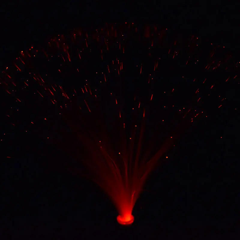 Description Picture 3 of item1 Pcs Multicolor LED Fiber Optic Light Night Lamp Christmas Wedding Holiday Home Decor Color Random 8*8*34cm