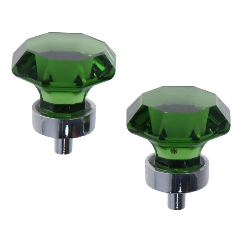 Description Picture 2 of itemPortable Crystal Acrylic Cabinet Knob Green Cute Diamond Drawer Knob Decoration Hole Pull Ring Handles For Drawer