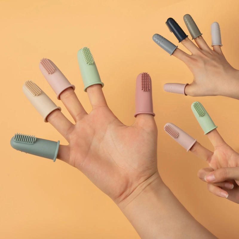 Description Picture 5 of item5pcs Baby Toothbrush Silicone 360 Degree Soft Finger Toothbrush Child Teethers Brush Silicone Kids Teeth Oral Care Cleaning