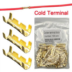 50/100/200pcs 453 u-Shaped Wire Harness Terminal Line Wiring Tab Cold Terminal Cold Inserts Connectors
