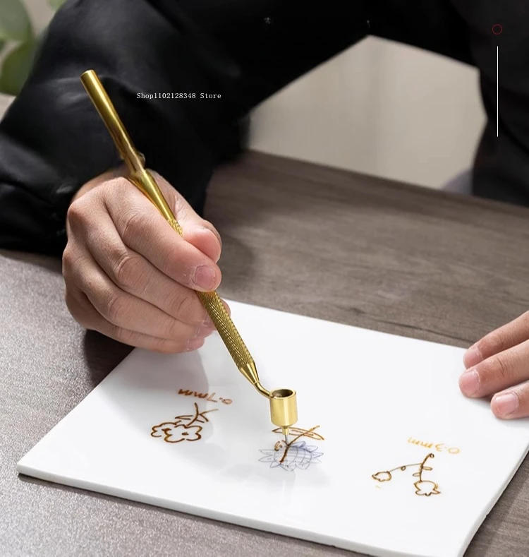 Description Picture 4 of itemCeramic Pigment Painting Gold Pen 0.3/0.5/0.7mm Liquid Writing Tool DIY Ceramic Painting Coloring Smooth Writing Pottery Tools