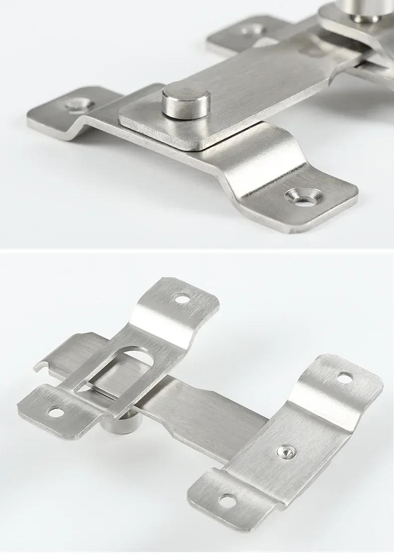 Description Picture 6 of itemStainless steel Guard Latch Bolt With Screws Sliding Window Door Lock Handle Door Latch Home Safety Chain Door Home Hardware