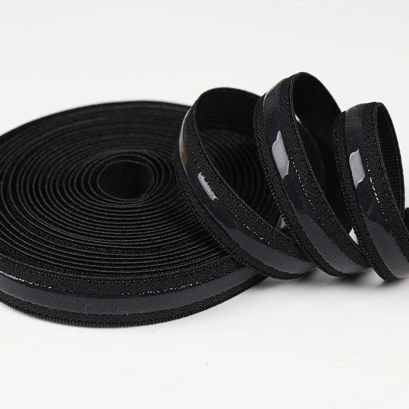Description Picture 3 of item8/10/12/15/20mm Elastic Band Transparent Silicone Non-slip Underwear Belt Elastic Rubber Stretch Ribbon Clothes Sewing Accessory