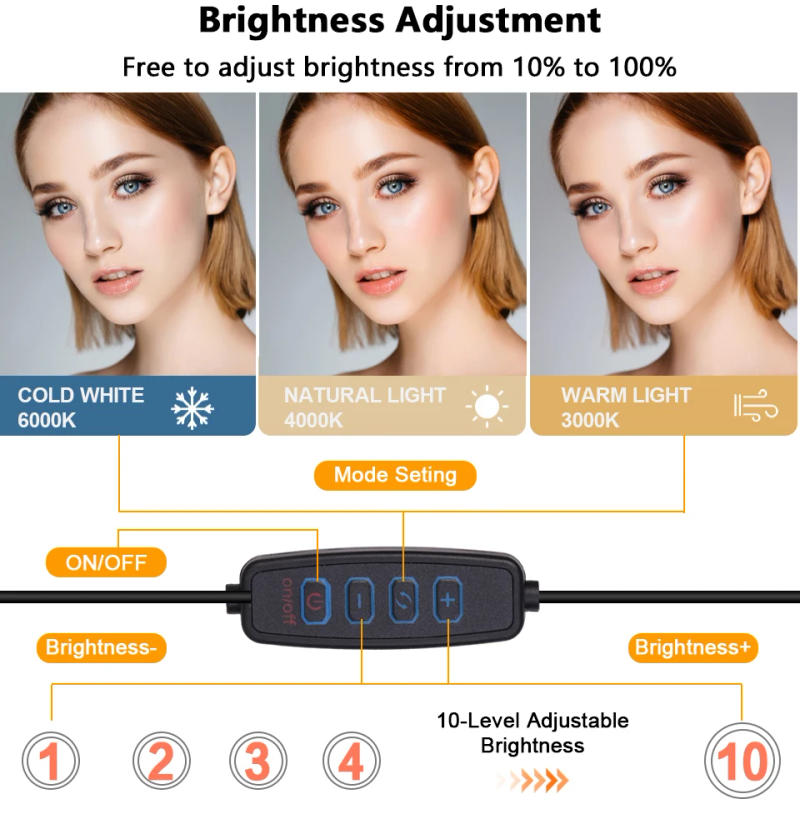 Description Picture 6 of itemProjectors USB Lamp LED Video Light Bulb Panel Photography Lighting Photo Studio Lamp Kit For Shoot Live With Stand RGB Filters