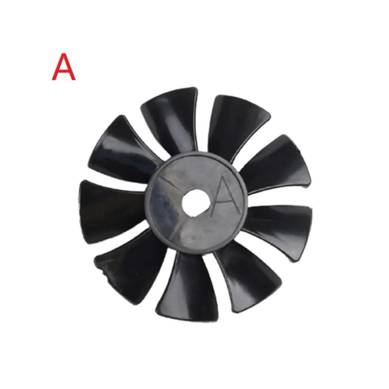 Description Picture 6 of item2 Pcs Air Compressor Black Fan Blade Oil-free Air Pump Motor 550W 750W Cooling Fan Plastic Fans 13mm Shaft Hole 115mm Diameter
