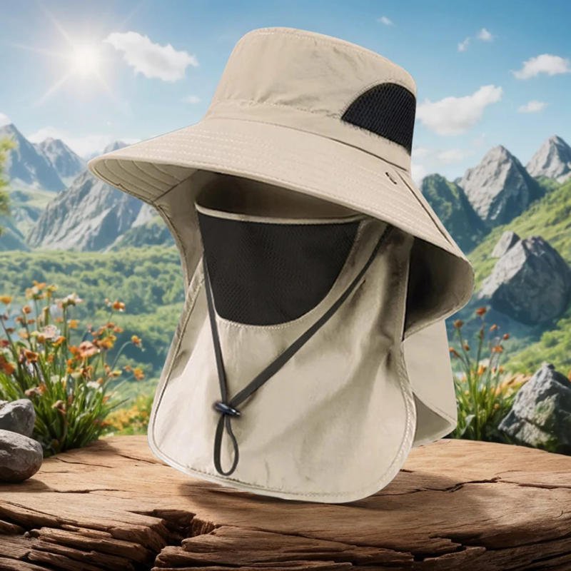 Description Picture 6 of itemOutdoor Fishing Hat Neck Flap Fisherman Hat Detachable Face Mask Sun Protection Hat with Neck Protection for Men Women