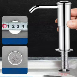 Kitchen Counrtertop Dishes Dispenser with Extention Tube Hand Press Soap Liquid Pump Plastic Soap Dispenser for Sink Accessories
