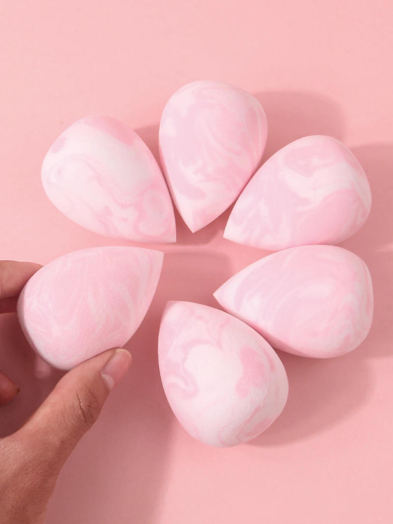 Description Picture 6 of item6Pcs Professional Makeup Sponge Set Large Soft Cosmetic Blender & Powder Puff Beginner-Friendly Face Makeup Kit