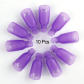 10pcs Purple Nail